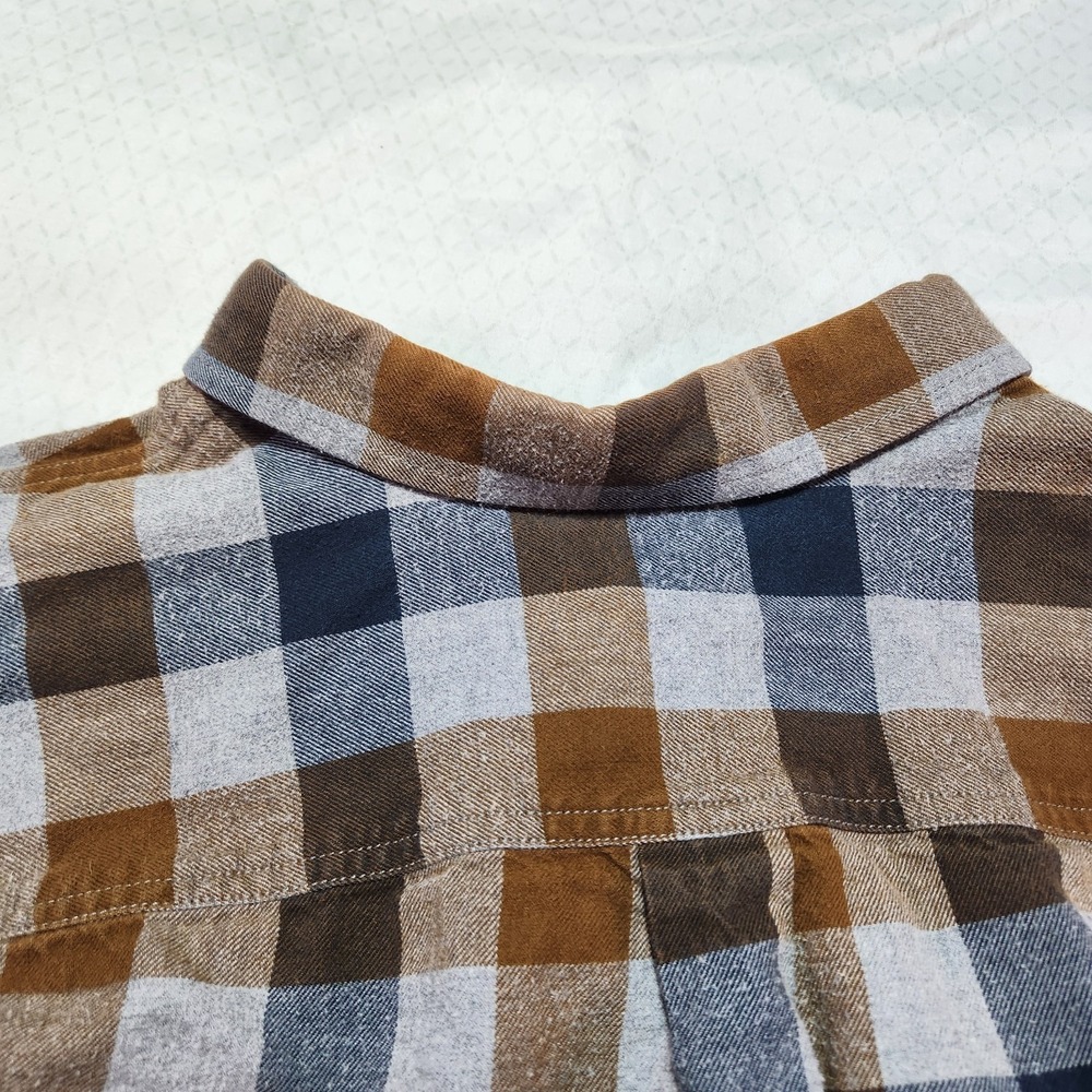 Eddie Bauer Classic Fit Plaid Flannel Button Down Shirt Mens Size 2XL - Picture 11 of 12